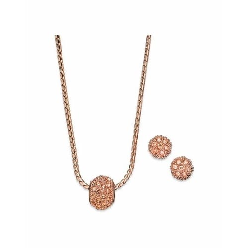 Charter Club Rose Gold Pave Ball Pendant Necklace Stud Earrings Set Konga Online Shopping