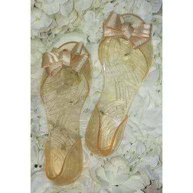 transparent flat shoes