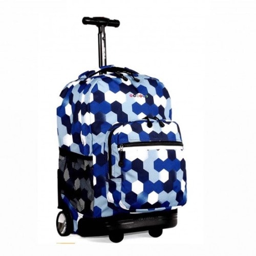 Mini rolling backpack top