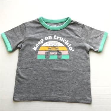 Falls Creek Baby Boy Toddler Keep On Trucking Short Sleeve T