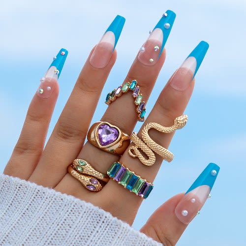 Long knuckle rings sale