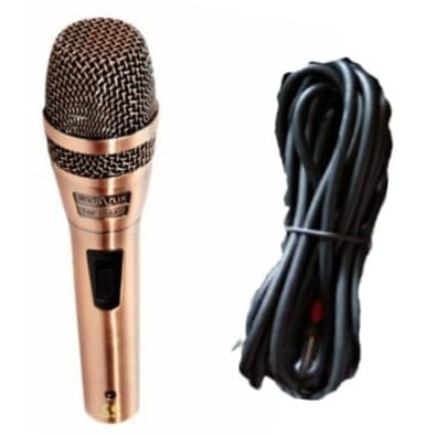 SHURE Quality Golden Wired Microphone 