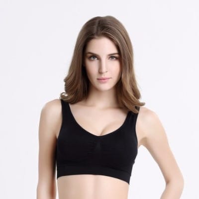 ladies padded sports bra