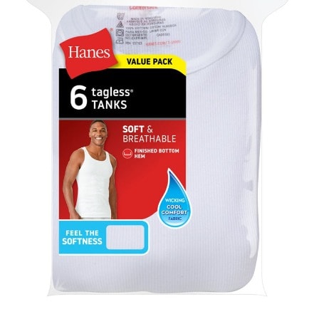 hanes comfortsoft undershirt