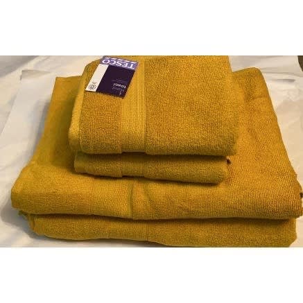 Mustard towels tesco new arrivals