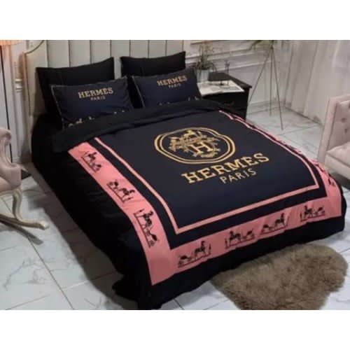 photo Hermes Bed Sheets hermes paris inspired designers duvet bedding sets a duvet 4 pillow cases a bed sheet