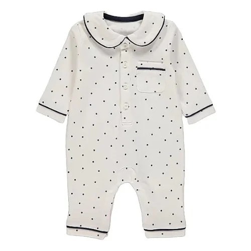 White footless sleepsuit sales