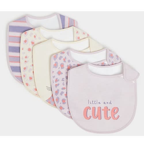 Dunnes Baby Girl s Bibs 5 Pack Konga Online Shopping