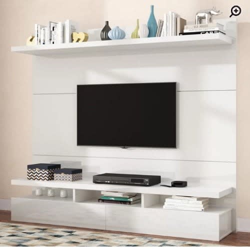 Floating entertainment center for hotsell 86 inch tv