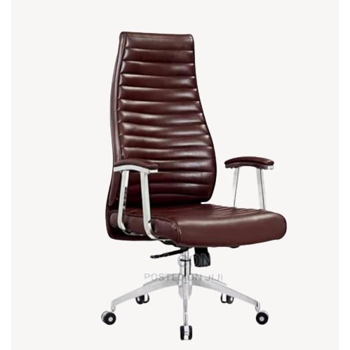 Executive Ribbed Office Chair - Brown | Konga Online Shopping