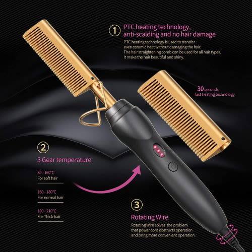 Straighten 2025 comb hair