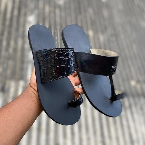 Bestizzy Flat Black Leather Palm. Konga Online Shopping