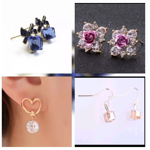 Classy earrings studs hot sale