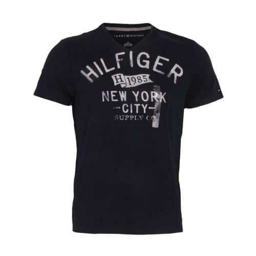tommy hilfiger black v neck t shirt