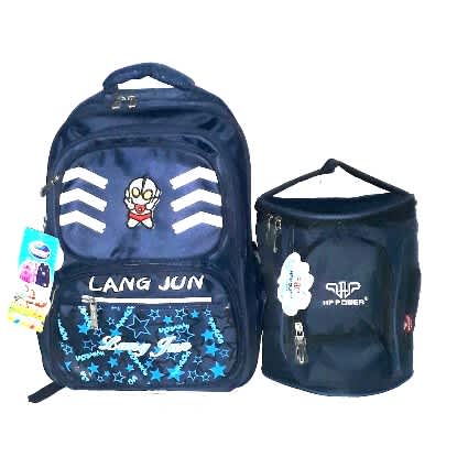 school bag with lunch bag
