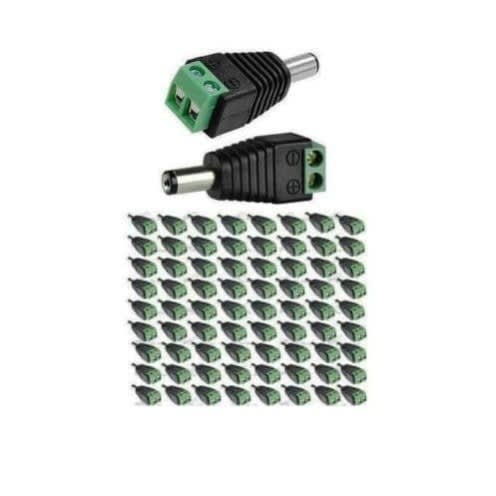 100 pieces DC Power Connectors Power Jacks 