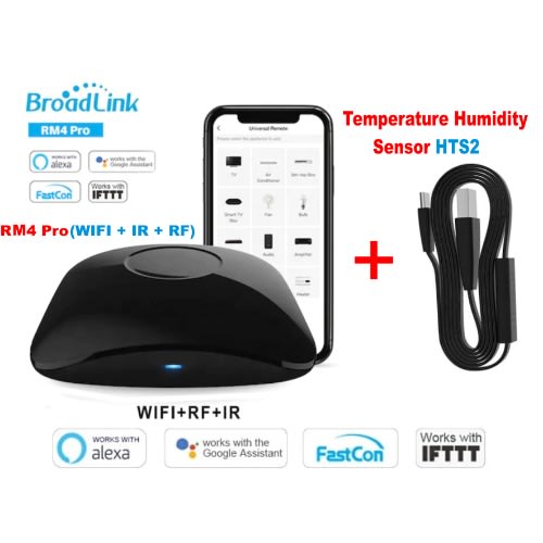 Broadlink Rm4 Pro Universal Remote With Temperature Humidity Sensor