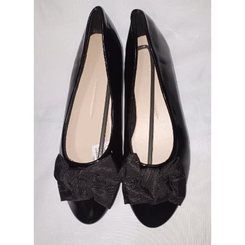 Office womens black flat shoes store