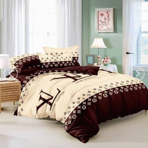 Complete Bedding Set - Duvet, Bedspread With Pillowcases - LV-Inspired