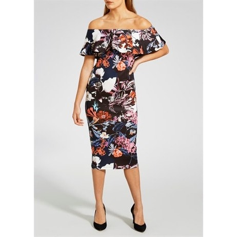 Scuba off shoulder dress cheap