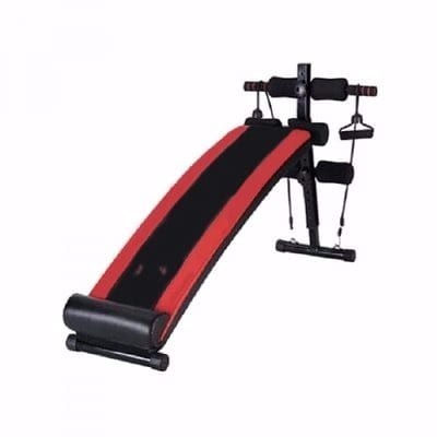 De Young Semi Commercial Sit Up Bench With Rope Dumbbell Head