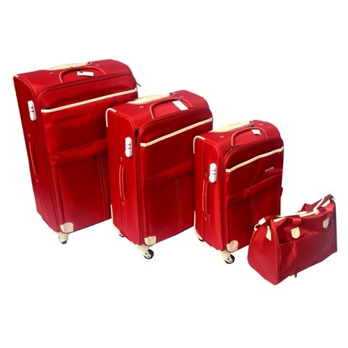 Senator Satin Trolley Suitcase - Set Of