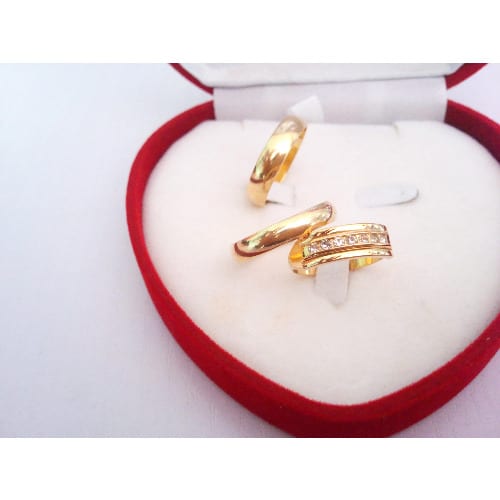 Set of 3 Exotic Romanian Gold Wedding & Engagement Ring - 006 | Konga ...