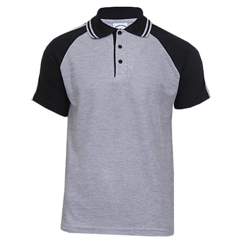 Black and store grey polo