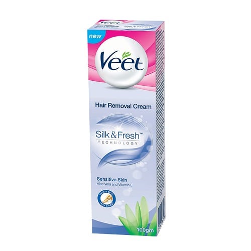 Silk Fresh Hair Removal Cream For Sensitive Skin 100ml