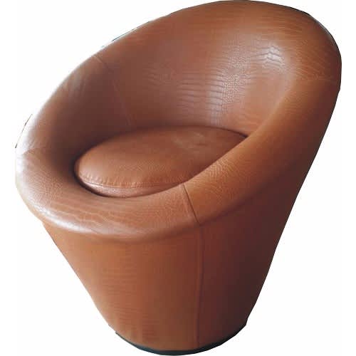 Single Leather Sofa Round Chair Brown Konga Online Shopping