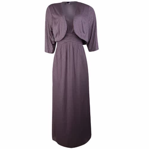 Sleeveless gown with jacket deals