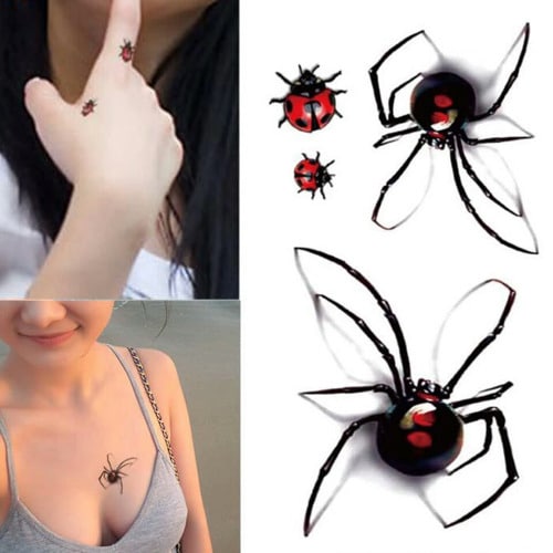 Spider Bug 3D Temporary Body Art Tattoo | Konga Online Shopping