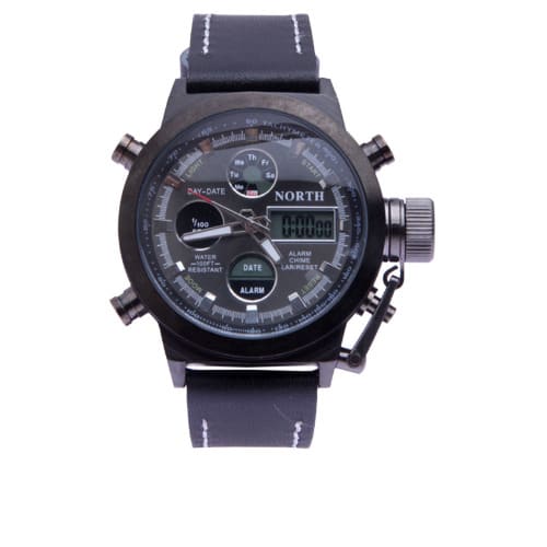 North Sport Watch Black Leather Konga Online Shopping