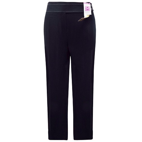 black bootleg trousers