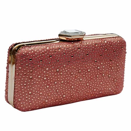 peach clutch purse