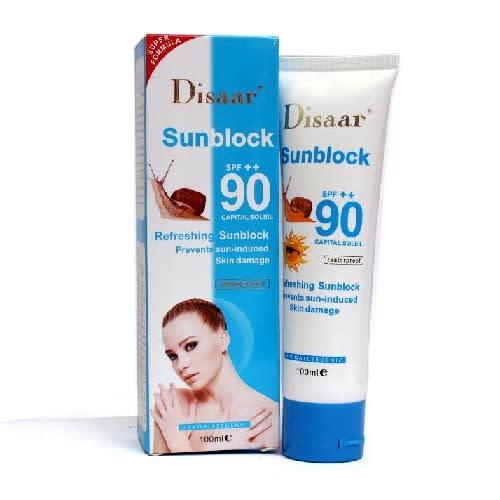 sunblock cream