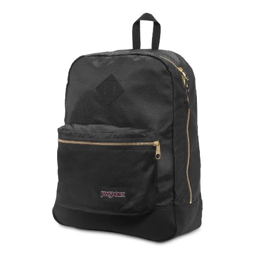 gold jansport backpack