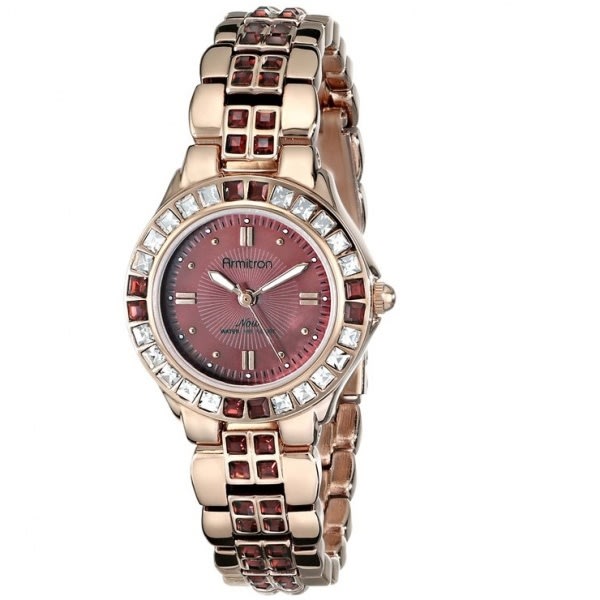 armitron women's swarovski crystal watch