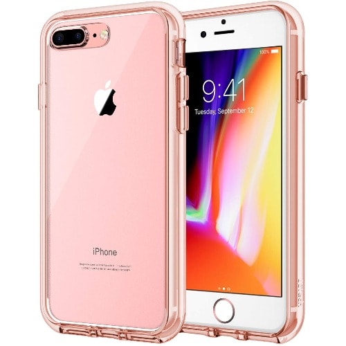 back cover case for iphone 7 plus transparent and earpiece