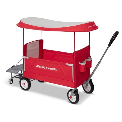 all terrain folding wagon with canopy
