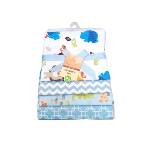 Carter S Pack Of 4 Flannels Receiving Blankets Baby Boy Konga Online Shopping