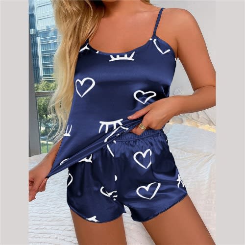 Women Ice Silk Sleepwear - Blue | Konga Online Shopping