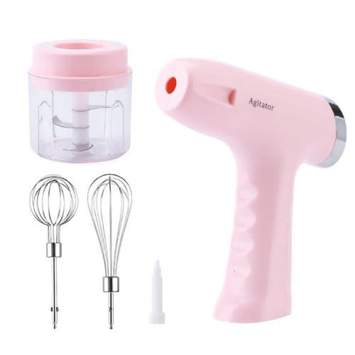  X-FENG Portable Handheld Mixer Electric, Lightweight High Power  Egg Beater Stainless Steel Beaters and Dough Hooks, 5 Speed Food Whisk, Electric  Hand Mixers for Kitchen Home (Color : Pink): Home 