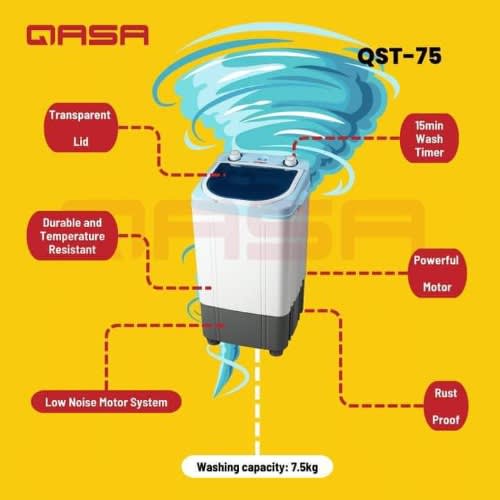 QASA 7.5kg Single Tub Washing Machine Konga Online Shopping