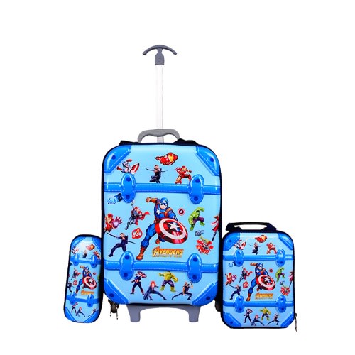 captain america trolley school bag