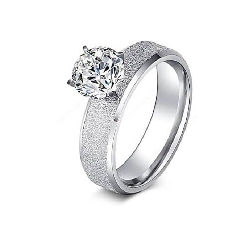 Steel engagement deals rings