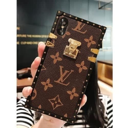 IPhone X Louis Vuitton Small LV Case Brown