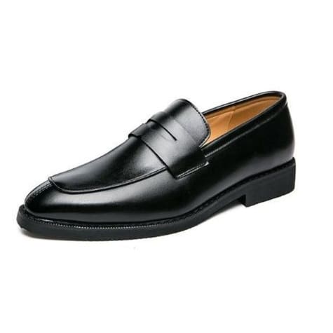 Plain Leather Shoe - Black | Konga Online Shopping