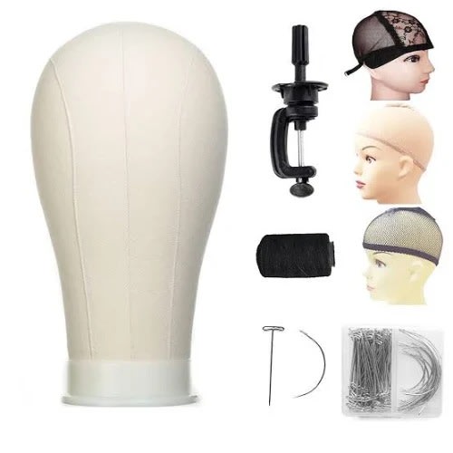 Canvas Mannequin Head For Wig Making