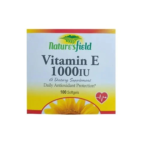 Nature's Field Vitamin E 1000iu 450 Mg Antioxidant X100 Soft Gels